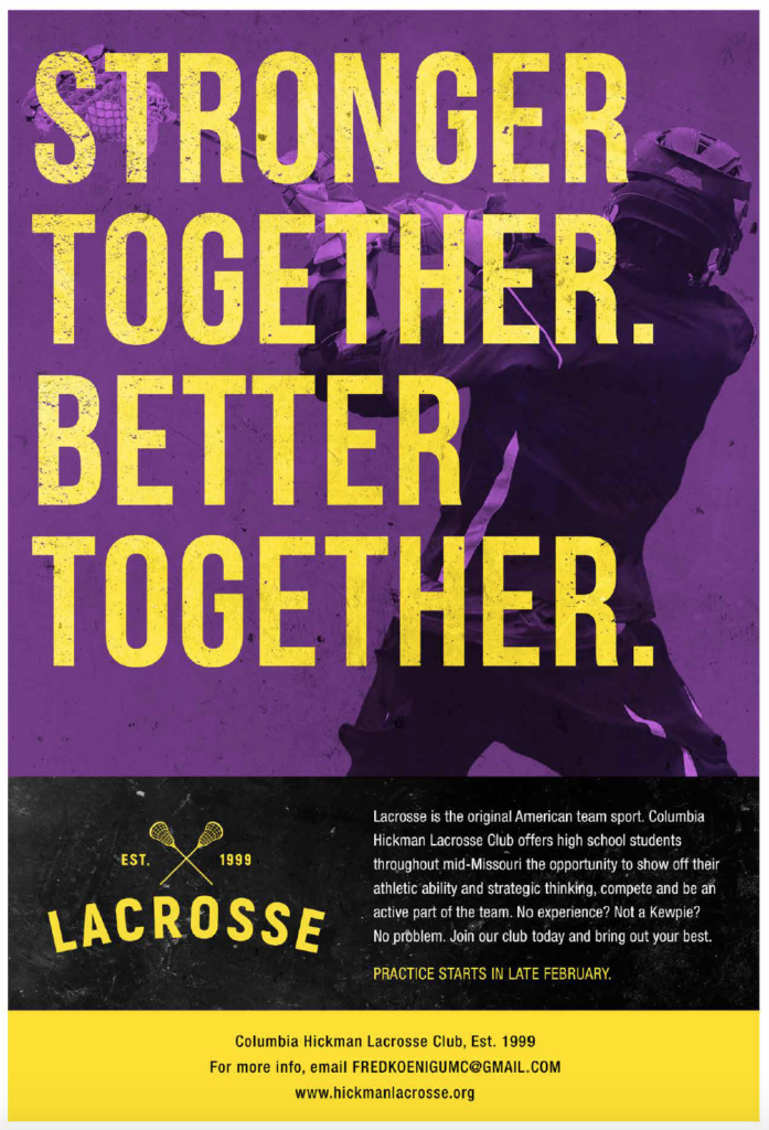 Columbia Hickman Lacrosse Club Poster